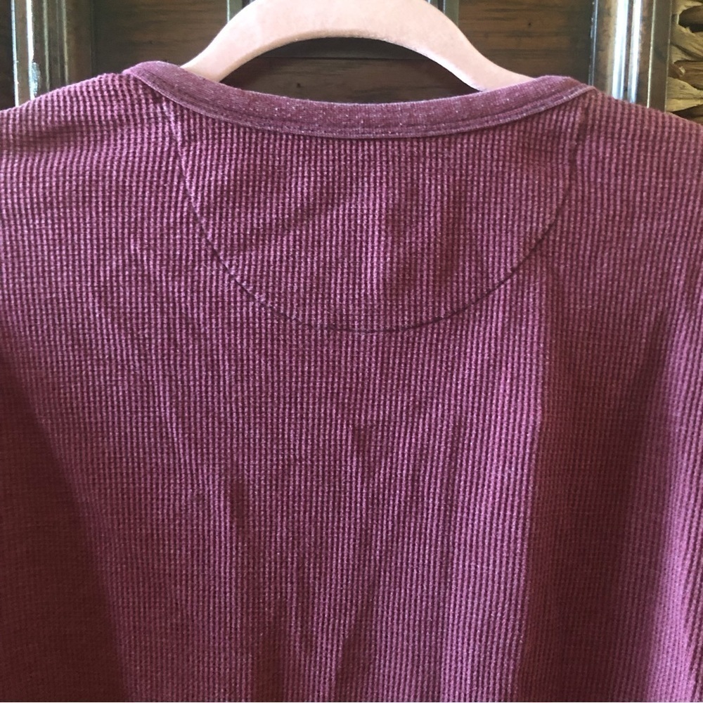 Merona red long sleeve sleep shirt in size L - Picture 4 of 7